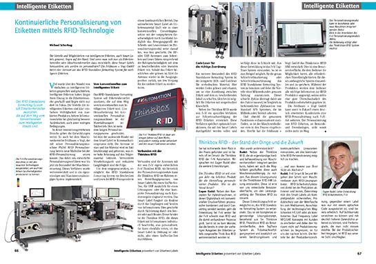 RFID Standalone formatting System für intelligente Etiketten 