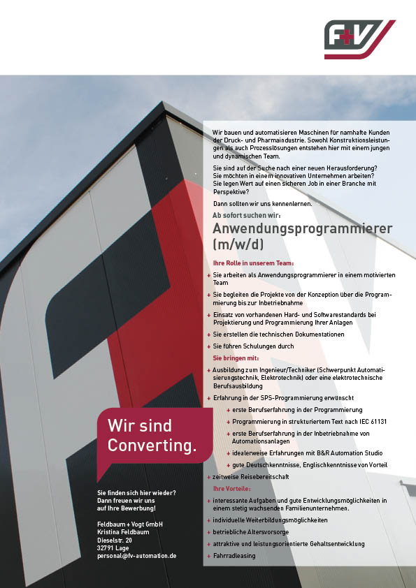 Anwendungsprogrammierer (m/w/d) Anwendungsprogrammierer (m/w/d)